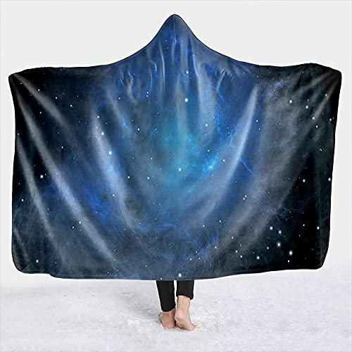 YUNHOME Kapuzendecke Decke Mit Kapuze Kuscheldecke Blanket Hoodie Nachthimmel Galaxie Sternenhimmel Himmel Warme Mit Kapuze Blanket Magie Mantel Mantel-Lmt218-2._200X150.