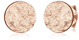 Elli Ohrringe Damen Ohrstecker Plättchen Gehämmert Antik Trend 925 Silber