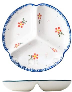 Fondue Plates 4 Piece Set Colorful Ceramics, Round 20cm/7.8inch 09