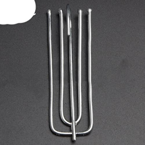 15 STÜCKE Metall Vier Gabel Vorhang Band Haken Vorhang Tuch Ring Klemmschienen DIY Home Vorhang Zubehör-Silber