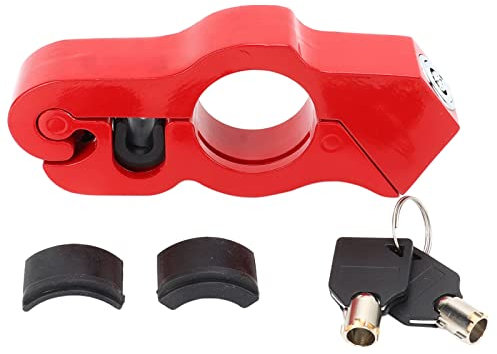 Motorrad Lenkerschloss, Roller Aluminiumlegierung Lenkerschloss Gasgriff Anti Diebstahl Schloss Motorräder, für Elektrofahrzeuge, Fahrräder, Roller, mit Lenkerdurchmesser bis zu 38mm