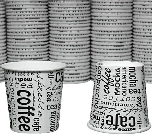 250 Gobelets design en carton 4 oz café Espresso, Cafe à Emporter ou sur place
