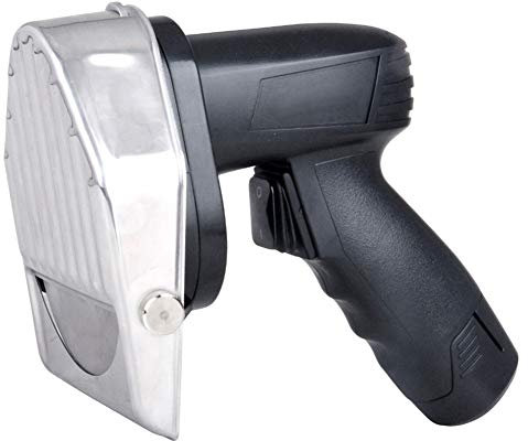 MLUENF Macchina, Coltello Kebab Elettrico Coltello Shawarma Elettrico Senza Fili Portatile in Acciaio Inossidabile Coltello per Barbecue Affettatrice Kebab Dia.100mm