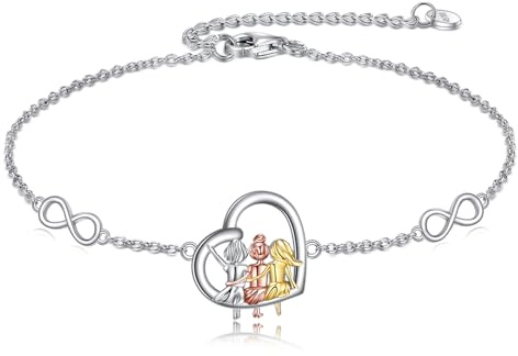 VONALA 925 Sterling Silber Schwester Herz Armband, unendlichkeitszeichen Schmuck Freundschaft Geschenke für Damen Mädchen
