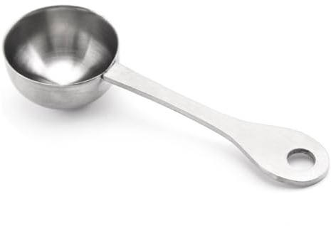 Alipis 2pcs Stainless Steel Measuring Spoon for Tea Sugar Rustproof Easy Storage Long Handle Baking Cooking Tool