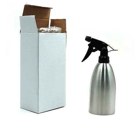 NAMOARLY Edelstahl Sprühflasche Speiseöl 500 Ml Lebensmittelecht Hohe Temperaturbeständigkeit Mit Versteckter Düse Als Gewürzflasche Und Grillzubehör