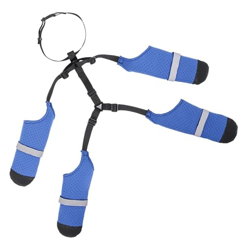 Hundestiefel mit Hosenträgern, wasserdichte Leggings, verstellbare Hundeschuhe, kleine Hunde, Welpen, Schneehose für Winter, Schnee, Regen, Wandern
