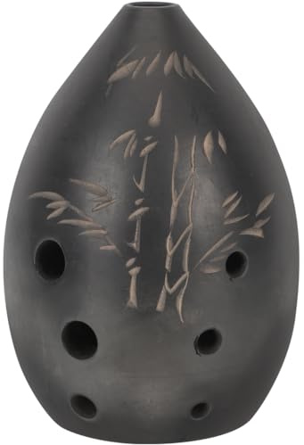 Ocarina mit 8 Löchern Aus Schwarzem Ton Für Anfänger – Handgefertigt Mit Natürlichem Ton, Ideal Für Musikliebhaber, Kinder Und Anfänger, Perfekt Für Familienfeiern