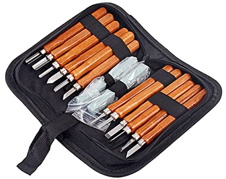 Operitacx Herramientas De Carpintero Con Piedra De Afilar Cincel Para Tallar Instrumentos Kit De Bricolaje