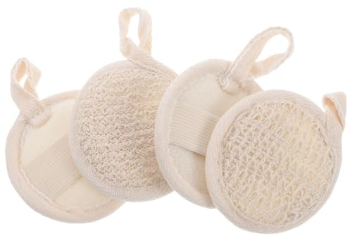 PACKOVE Luffa Schwämme Für Körperpeeling Badeschwamm Zum Waschen Luffa Scheiben Für Duschhaut Schnelltrocknend Und Nachhaltig