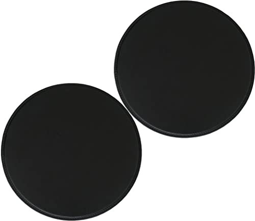 Runde rutschfeste Sitzkissen aus Leder für Küche und Esszimmer Stuhlpolster für hohe Hocker Bar Stuhlkissen für Küchenstühle 2er /4er Pack (schwarz 40 cm * 2 er Set)