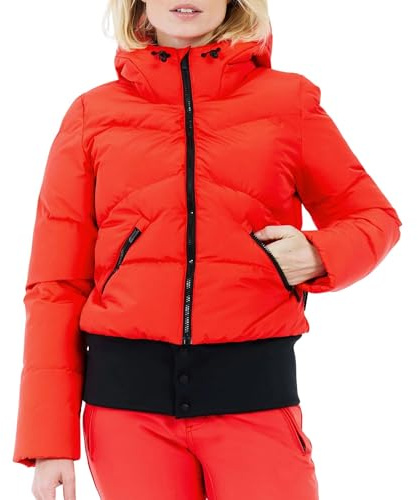 Protest Giacca da sci e snowboard da donna con zip Shift PRTPreppy, rosso papavero, M