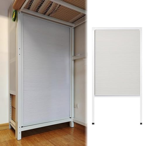 Porta a Soffietto Anta Pieghevole per Armadio da Cucina, Anta Bianca per Armadio Che si Alza e si Abbassa, Cancello Scorrevole Pieghevole per Piccoli Spazi, Personalizzabile(60x200cm (24x79in))