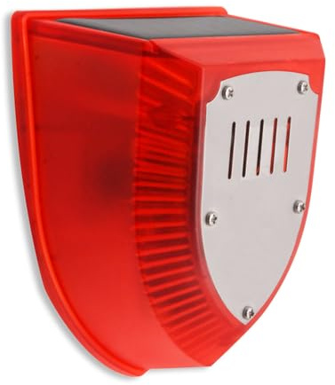 Détecteur de mouvement extérieur à énergie solaire avec lumière sonore de 129 dB pour améliorer la sécurité