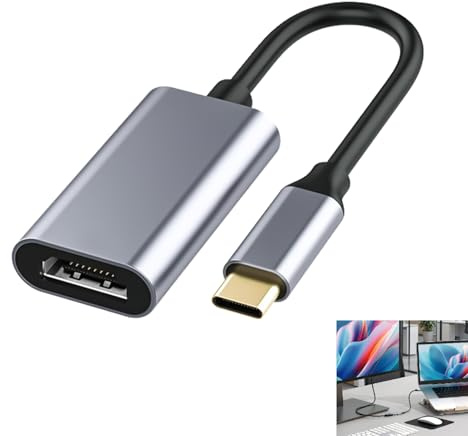 Adaptateur USB C vers HDMI 4K, Convertisseur Thunderbolt 3 vers HDMI, Compatible avec iPhone 15 Pro Max, MacBook Pro Air, iPad Pro Air, Surface Pro, Dell XPS, Sortie Vidéo UHD, Mode Miroir et Étendu