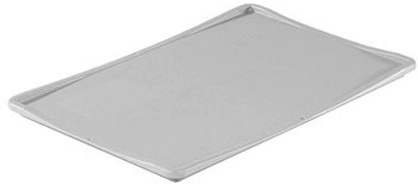 Pack of 5 Grey Basicline 600 x 400mm Drop On Lids for Plastic Euro Stacking Containers, Trays and Boxes