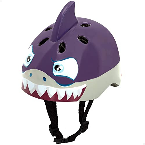COLORBABY K3yriders 3D-säkerhetshjälm, 3D-barnhjälm, draghjälm, hjälm för barn 3 år, hjälm, mått 21 x 24,5 x 20 cm, för cyklar och skateboards (43783)