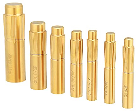 YOUTTOO Maschinen-Reibahle, 5,5–11,43 mm, 6 Rillen, Spiralreibahle, Druck-Rillenkopf, Spiralmaschine (6,35 mm)