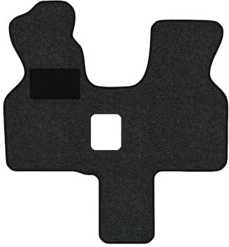Fußmatten passend für VW T4 Typ 70, 7D 2-Sitzer Automatikgetriebe (Baujahr 1990-2003), Hit anthrazit | 1-TLG | Umrandung schwarz