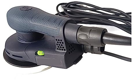 lijadora de pared Lijadora eléctrica orbital aleatoria de 6 pulgadas, herramientas de lijado de velocidad Variable con recipiente de polvo híbrido