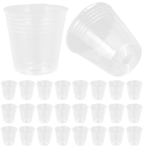 Yardwe Pflanztöpfe 50er Set Kunststoff Anzuchttöpfe Drainage Für Einfache Reinigung