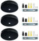 Zzcy 3 Pezzi Rosone Lampadario Soffitto Nero Metallo, Moderno Rosone Lampadario Soffitto 100mm Nero per Rosone a Soffitto, per Soggiorno, Corridoio, Lampadario da Cucina Rosone