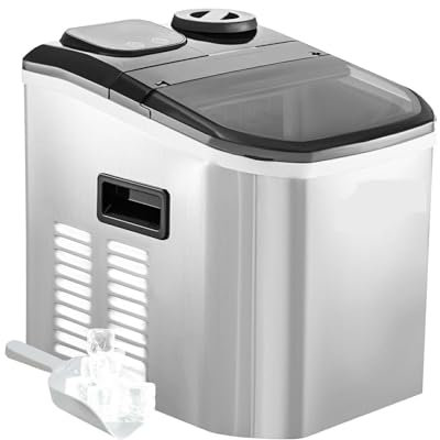 Machine à glaçons électrique 18KG par 24H automatique manuel remplissage d'eau Cube Portable Machine à glace for barre à la maison pour les débutants en bricolage