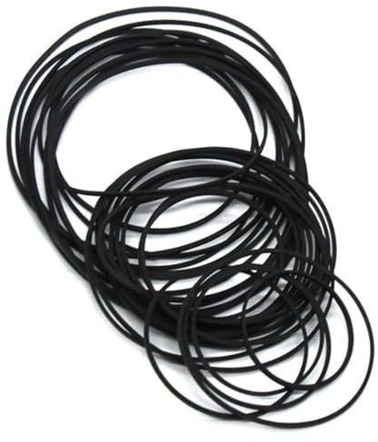 DOKRIN Tocadiscos con transmisión por correa para DJ y VJ Juego de 84 correas de goma para grabadora de casete, correas cuadradas de varios tamaños para grabadoras, walkmans y repetidores.
