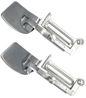 Ehwisbe 2 PCS Sewing Rolled Hemmer Foot Sewing Machine Presser Foot Adjustable Drawing Roller Hemming Machine