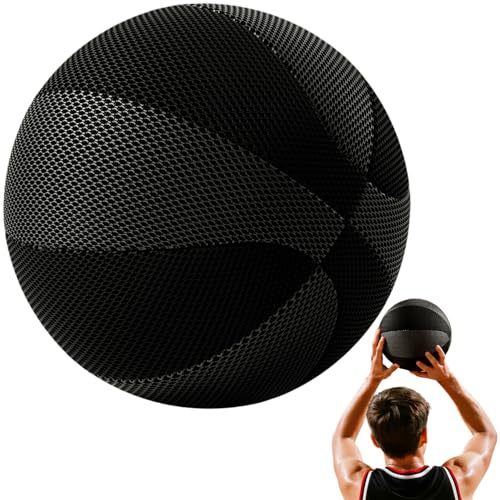 Pallone da basket silenzioso taglia 7 pallone da basket silenzioso in morbida schiuma con impugnatura realistica per allenamento indoor palla per bambini e adulti non necessita di pompa taglia 7