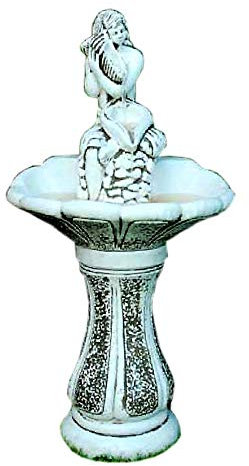 Steinbrunnen Springbrunnen Brunnen Kaskadenbrunnen Zierbrunnen Beckenbrunnen Wasserspiel Figurenbrunnen Gartenbrunnen Höhe: 115cm