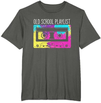 Kassette 80er 90er Jahre Retro Musik Old School Playlist Mix T-Shirt