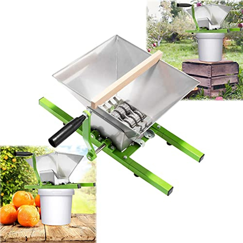 LZQ Moulin à fruits, en acier inoxydable, 7 l, avec manivelle