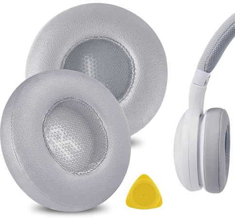 Geekria Replacement Ear Pads for JBL E35, E45BT, E45, C45BT Headphones Ear Cushions, Repair Parts (Grey)