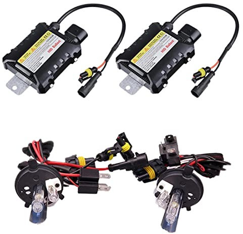 55W HID Xenon H4 Kit faro Lampadina allo xeno per auto 12000K Reattori elettronici digitali sottili