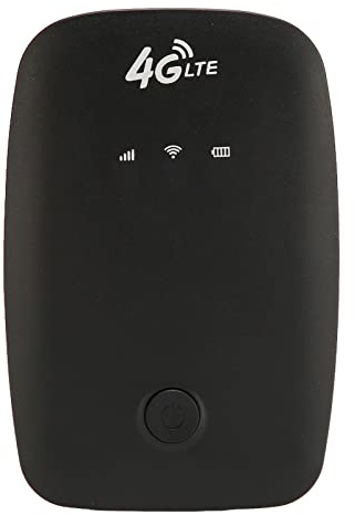 Jiawu Router Móvil 4G LTE con Ranura para Tarjeta SIM, Batería de 2100mAh Portátil 4G WiFi Router Punto de Acceso para Usuarios de Coches Viajeros de Negocios, Caja WiFi
