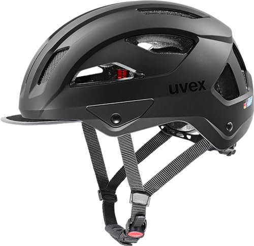 uvex Stride Style - robuster Allround-Fahrradhelm mit individueller Größenanpassung - passgenau, sicher & vielseitig - Black Matte - 59-61 cm