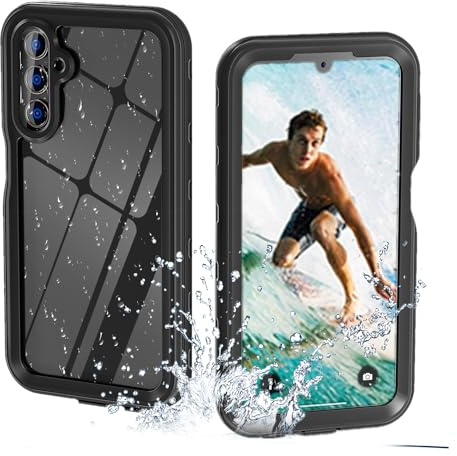 IP68CASE Samsung A15 5G Hülle Wasserdicht Stoßfest Galaxy A15 5G Handyhülle mit Integrierter Displayschutz Outdoor Panzerhülle Robust 360 Grad Unterwasser Schutzhülle für Samsung Galaxy A15 5G,Schwarz