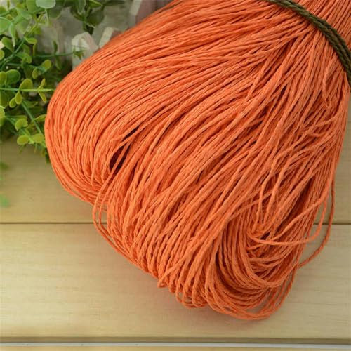 LINLN 600Meter 500g Sommer Bast Garn Häkeln Natürliche Stroh Fäden Handwerk Für DIY Stricken Hut Handtasche Korb Rattan Material