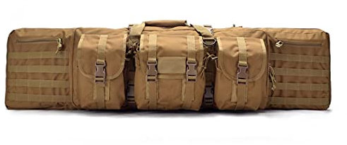 ANSNOW Doppelter Langer Weicher Gewehrkoffer, Langlebige Taktische Gewehrtasche, Multifunktionale Waffentasche, Weicher Gewehrkoffer, Perfekt Für Die Jagd, Das Schießen Und Andere Outdoor-Aktivitäte