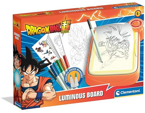 Clementoni Dragon Ball Luminous Board, Une Ardoise Lumineuse, pour Enfants, pour Développer Créativité, Multicolore - 18782