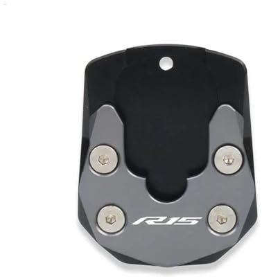 Motorrad Ständer Unterlage Für YZF-R15 YZFR15 V3/V4 Motorrad-Seitenständer-Vergrößerungspolster(Gris)