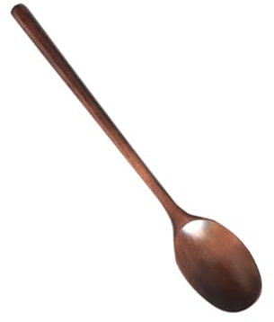 OFFSCH 2pcs Blw Spoon Wooden Soup Ladles Kitchen Utensils Food Serving Scoop for Porridge Stew