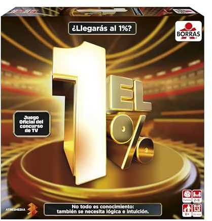 Educa - EL 1% | Juego de Mesa Divertido para Familia y Amigos | Regalo para Adultos Basado en el Programa de Televisión | A Partir de 8 Años (20453)