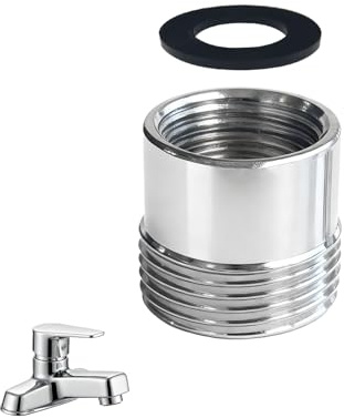 LifgWas Raccord Machine a Laver Laiton 1/2 IG vers 3/4 AG Adaptateur Fileté Pour Robinet et Flexible de Lave-linge Réduction 3/4 à 1/2 Pouce