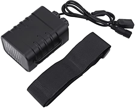 Pwshymi Caja de Batería 18650 Impermeable XP7 8,4 V Batería de Litio para Lámpara de Bicicleta con Salida USB 5V 2A Pantalla de Alimentación