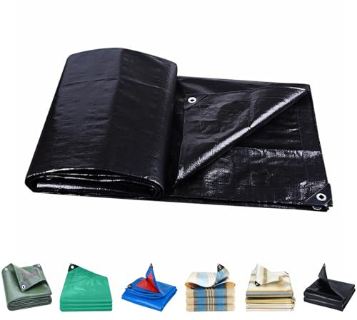 Våttät Presenning Kraftig 50 x 170 cm Slitstark, Rivtålig, Frosttålig, Väderbeständig, Uv-Skydd Presenning, Vattentätt Överdrag Med Öljetter för Utomhusbruk, Trädgård, E