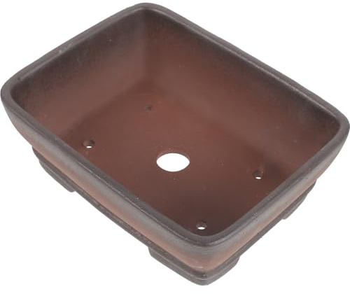 ifundom Vaso Rettangolare in Ceramica Sabbia Viola per Piante Grasse e Bonsai con Foro di Drenaggio Fioriera Vintage da Interno ed Esterno per Decorazione Casa e Giardino Vaso da Tavolo