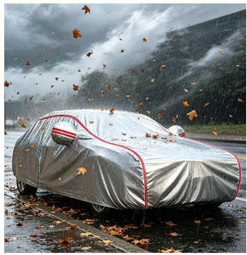 Housse Voiture pour Volkswagen Caddy Maxi 2021-2026,Bâche Voiture Extérieur De Protection Imperméable Résistant Pluie Neige Poussiè UV Vent,Toutes Saisons