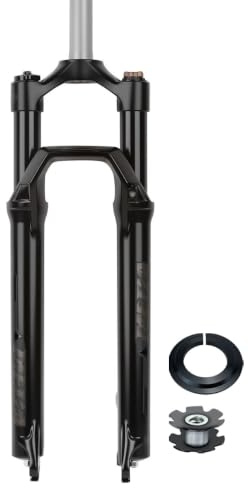 LHHL Forcella Ammortizzata MTB a Molla idraulica 26 27,5 29 Corsa 120 mm Forcelle Anteriore per Bicicletta Tubo Dritta per Mountain Bike XC AM QR 9 * 100 mm(26'')